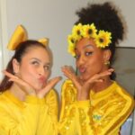 Zoe Karatzovalis with Yellow Wiggle Tsehay Hawkins