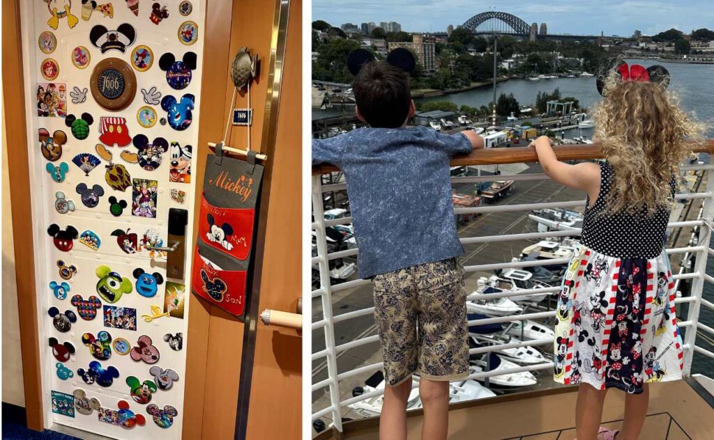 Disney Cruise stateroom door magnets, pixie dusting