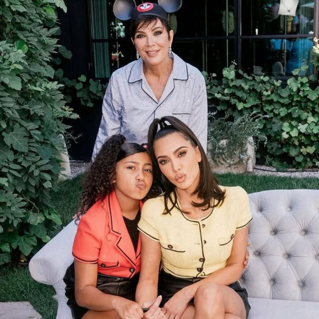 Kris Jenner, Kim Kardashian and North West