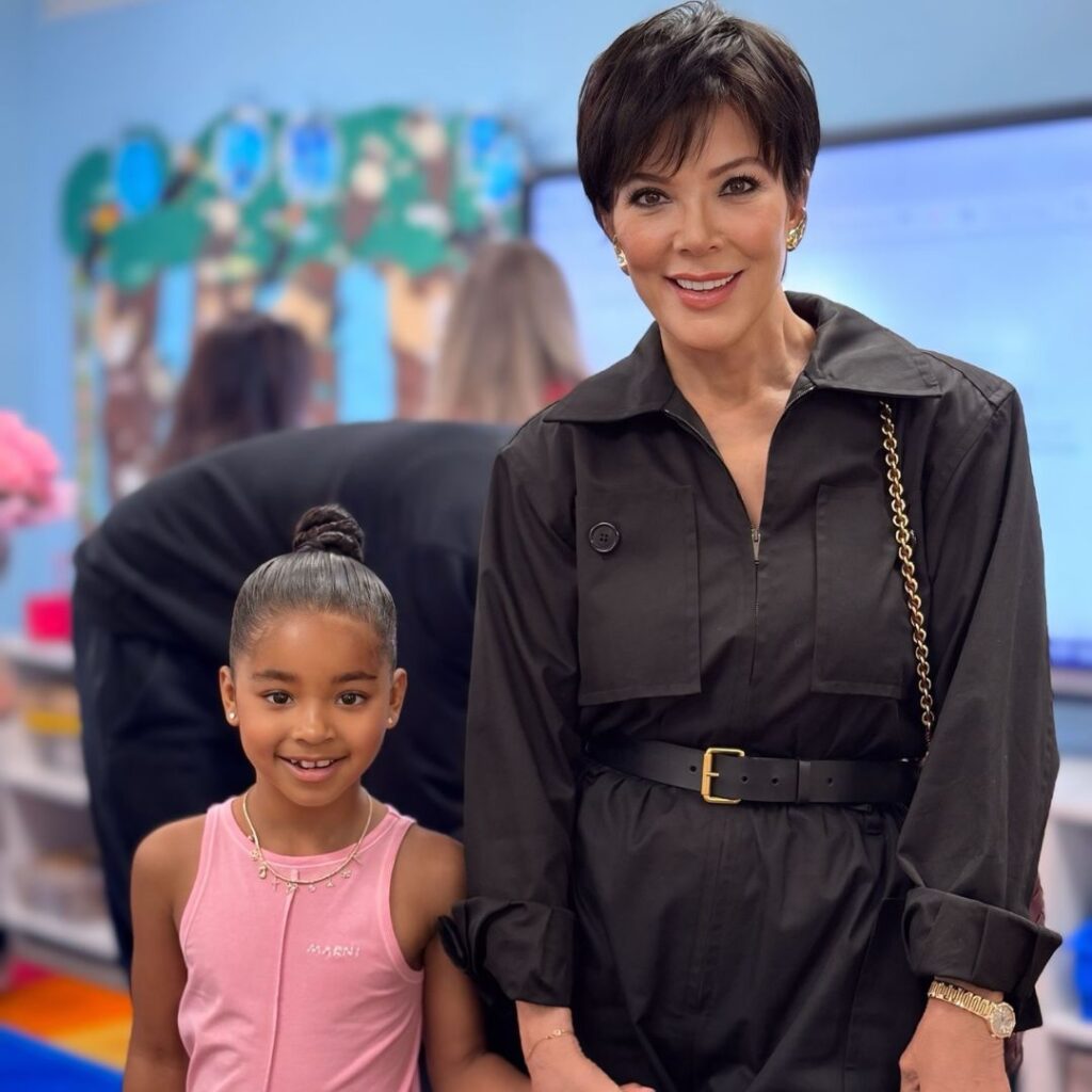 Kris Jenner with True Thompson