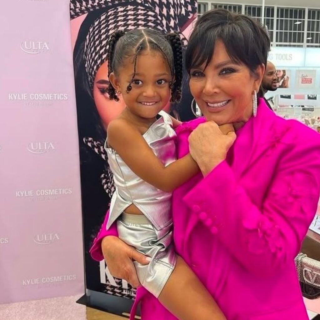 Kris Jenner with Stormi