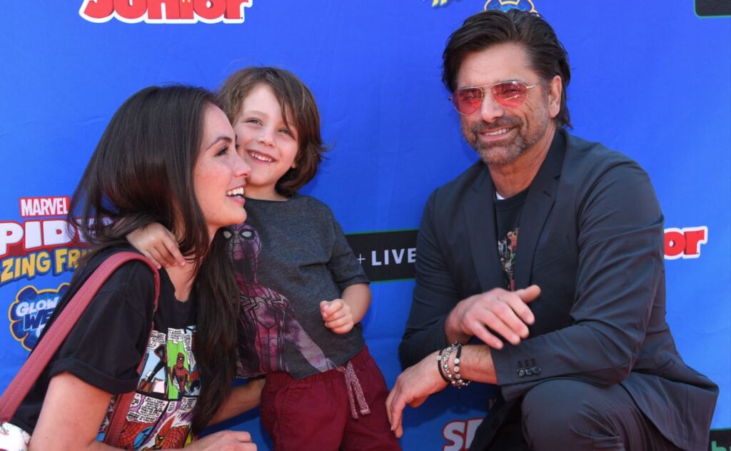 John Stamos with wife and son