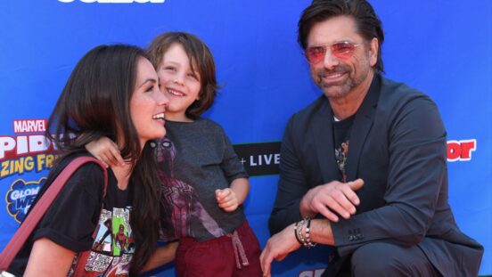 John Stamos with wife and son