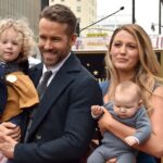 Blonde baby names: Ryan Reynolds and Blake Lively with their blonde haired children