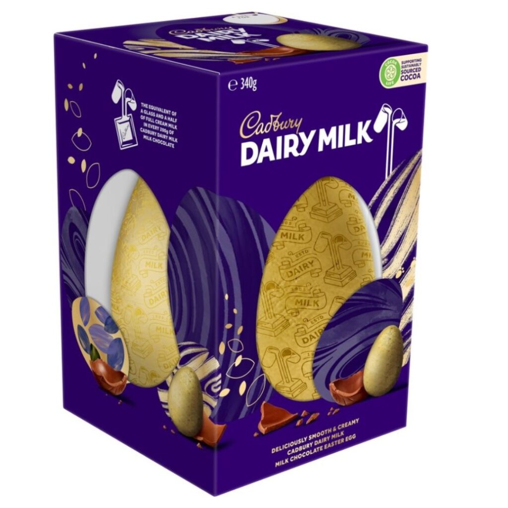 Cadbury Dairy Milk Deluxe Chocolate Easter Egg Gift Box 340g