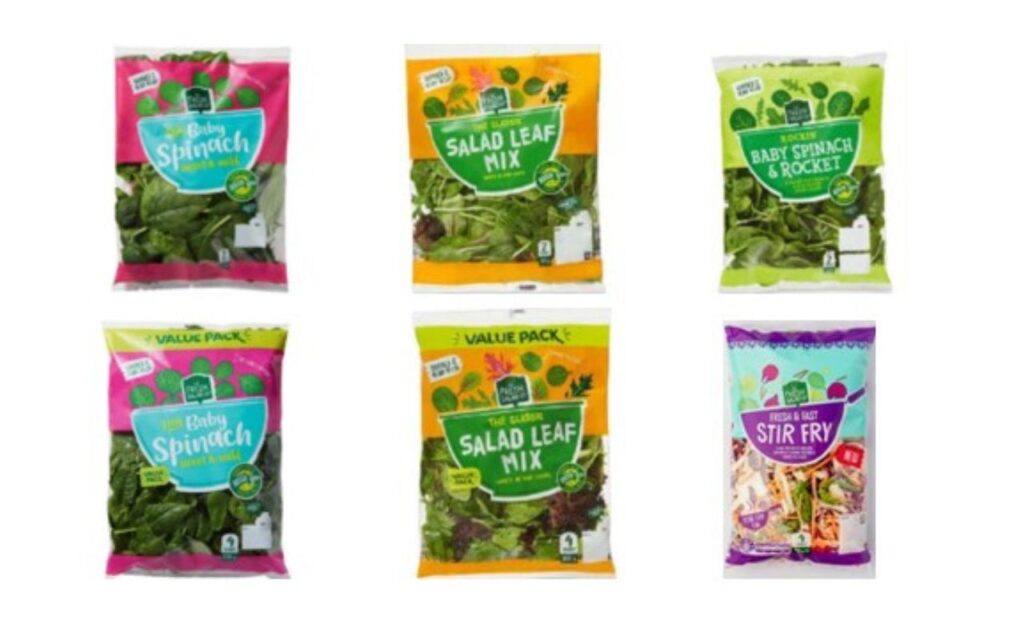 UPDATED: ALDI - Fresh Salad Co Baby Spinach, Fresh & Fast Stir Fry, Baby Spinach & Rocket and Salad Leaf Mix