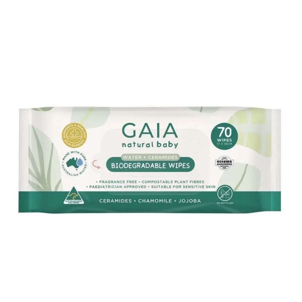 GAIA Natural Baby Biodegradable Water Wipes
