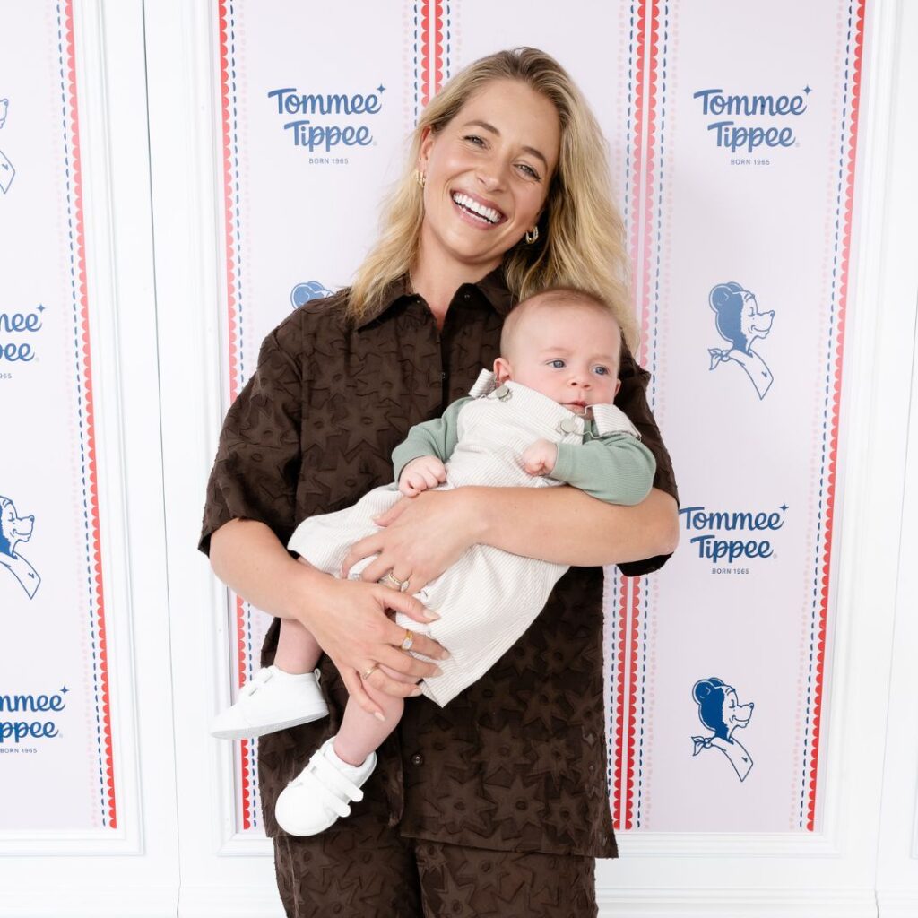 Bachelor star Holly Kingston—who won Jimmy Nicholson’s heart on The Bachelor - with their son, Lennox.