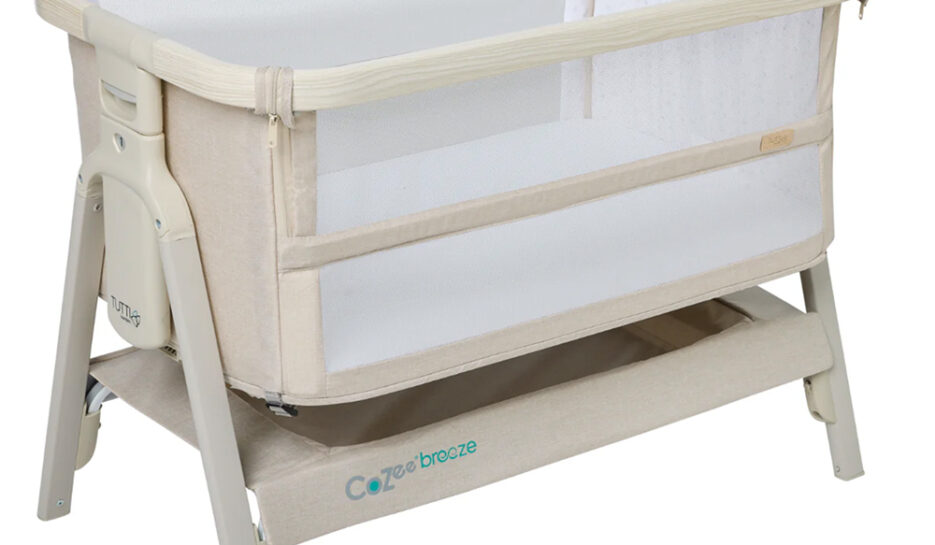 iL Tutto CoZee Breeze Lite Co-sleeping Bassinet in Whitewash Ash and Mushroom 2