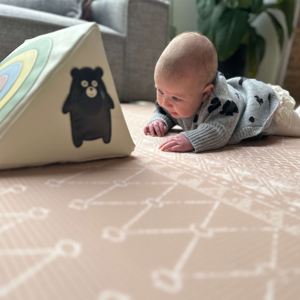Baby Driver : Dusty Nude Boho - Padded Playmat - Large