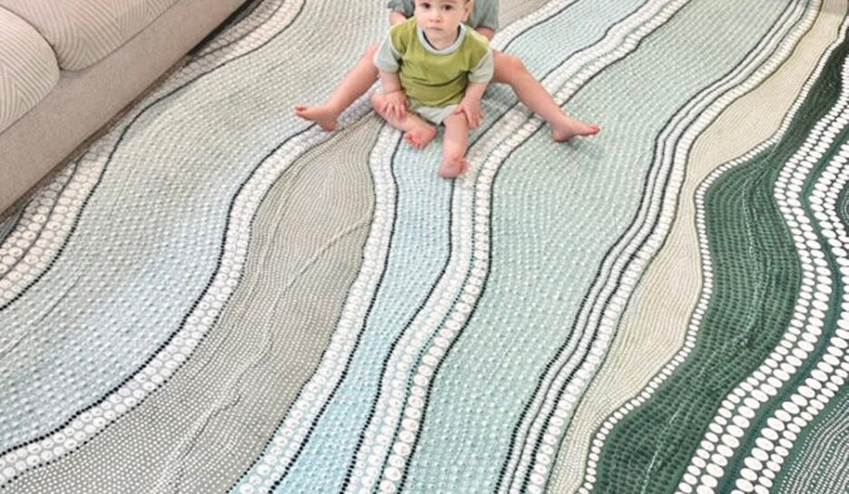 Girliny Girlinyji Reef -By Studio Lowana Snuggle Rug-Sensory Tatami Mat