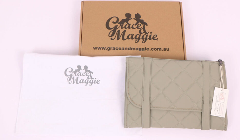 The Cushy Change Clutch - Nappy Change Wallet Smokey Sage
