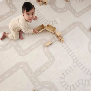 The Streets -Earth Designer Snuggle Rug -Sensory Tatami Mat