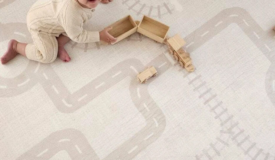 The Streets -Earth Designer Snuggle Rug -Sensory Tatami Mat