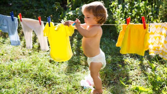 toddler laundry clothes line