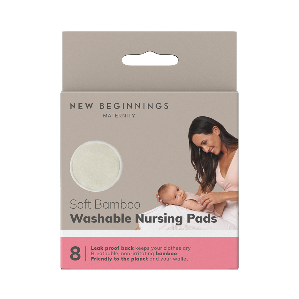 New Beginnings Washable Bamboo Nursing Pads (8pk)
