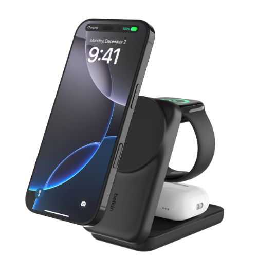 3-in-1 Foldable Magnetic Charger with Qi2 25W
