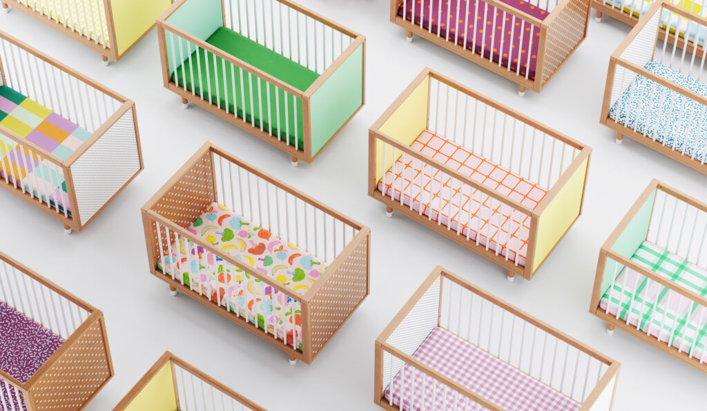 Bold Baby customisable cot nursery