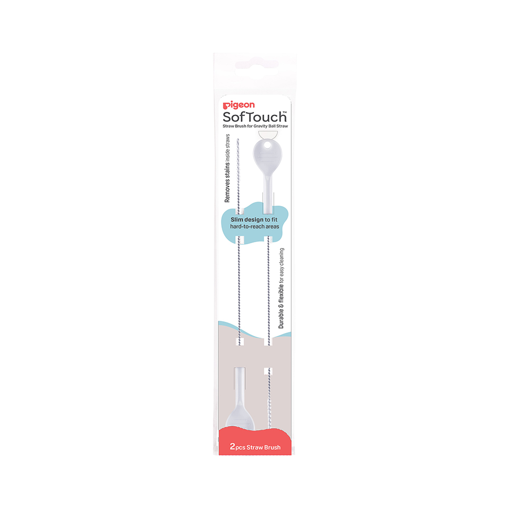Pigeon SofTouch 2 Step Cleaning Straw Brush