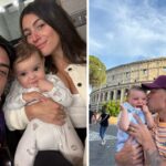 Purple Wiggle John Pearce with wife Jessie and son Henry