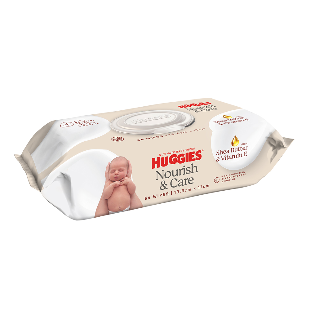 Huggies Nourish & Care Baby Wipes