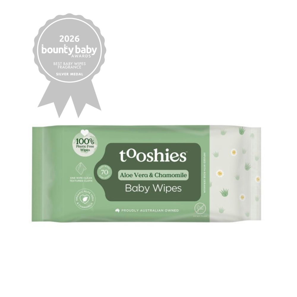 tooshies Aloe Vera & Chamomile baby wipes a
