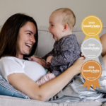Best product and service for mum: Baby and mum laughing