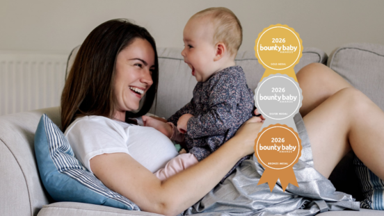 Best product and service for mum: Baby and mum laughing