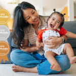 Mother and baby giggling. Shopping for baby gear? Check out which products were awarded Editors' Choice Awards. (Image: Getty Images)