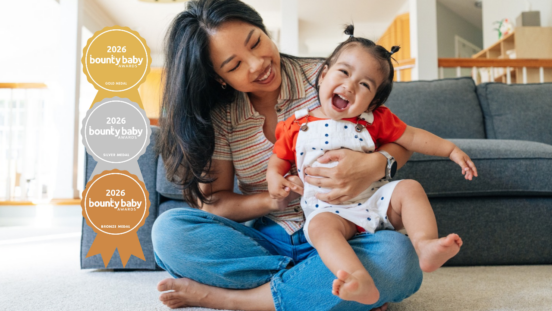 Mother and baby giggling. Shopping for baby gear? Check out which products were awarded Editors' Choice Awards. (Image: Getty Images)