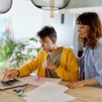Year 12: Mother supporting teen studying