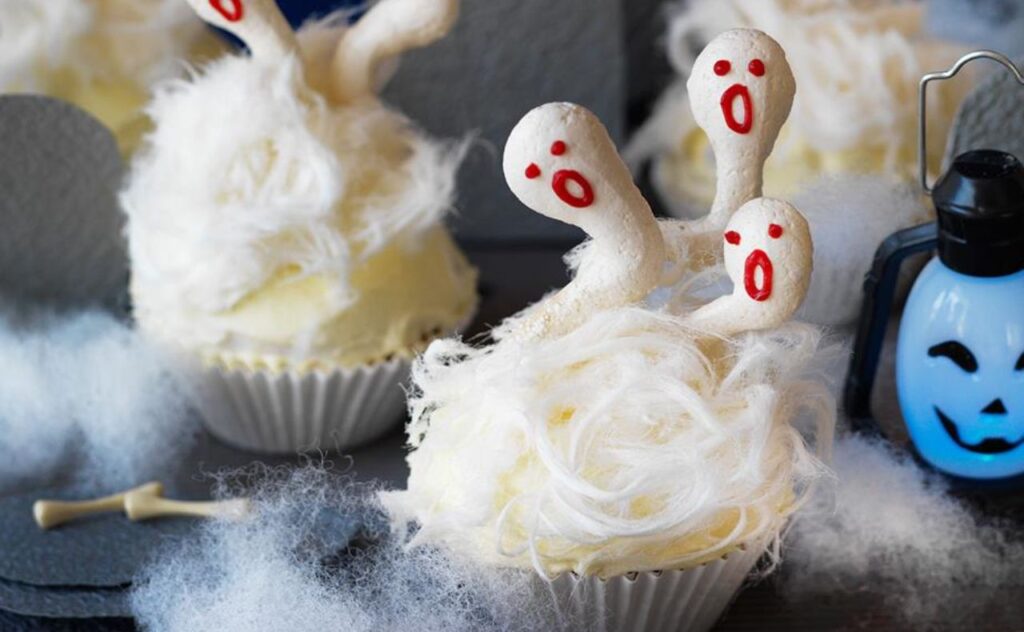 Ghostly cupcakes