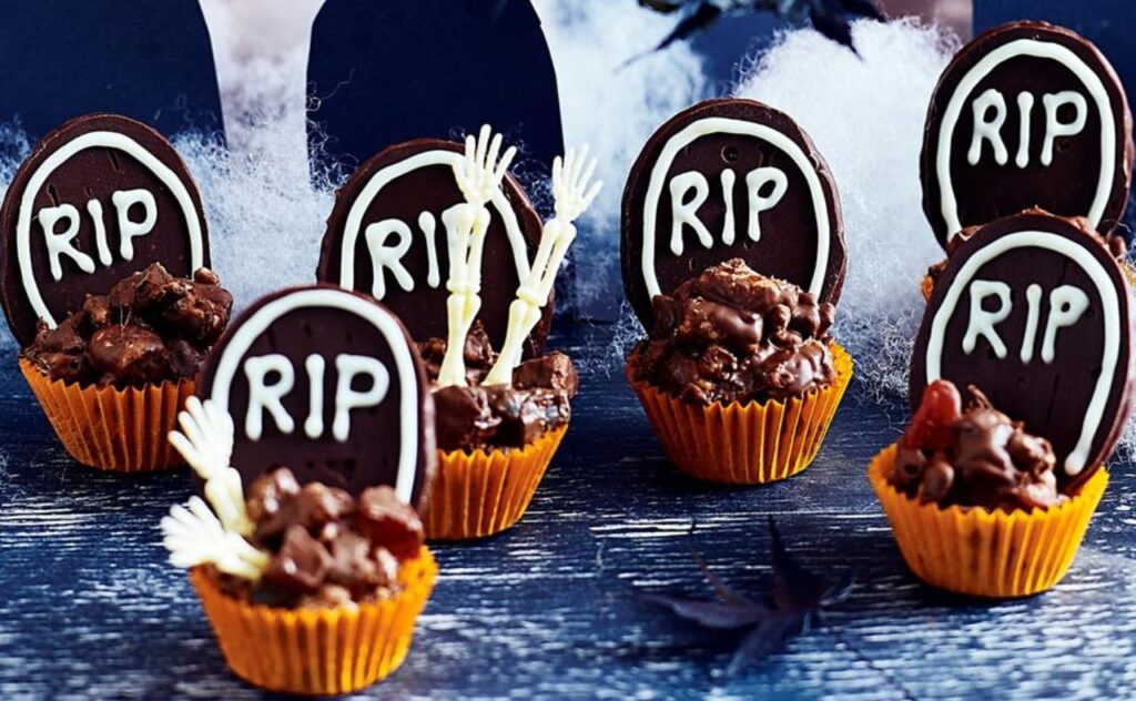 Halloween rocky road graveyards