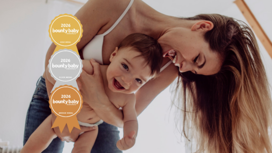 Best new product Bounty Baby Awards: Mother and baby laughing