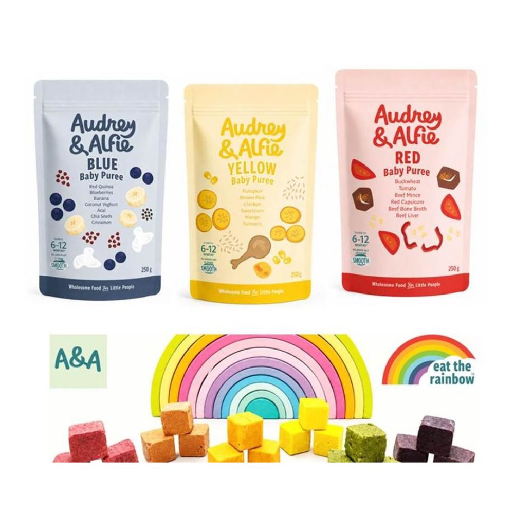  Audrey & Alfie Rainbow Purée Range