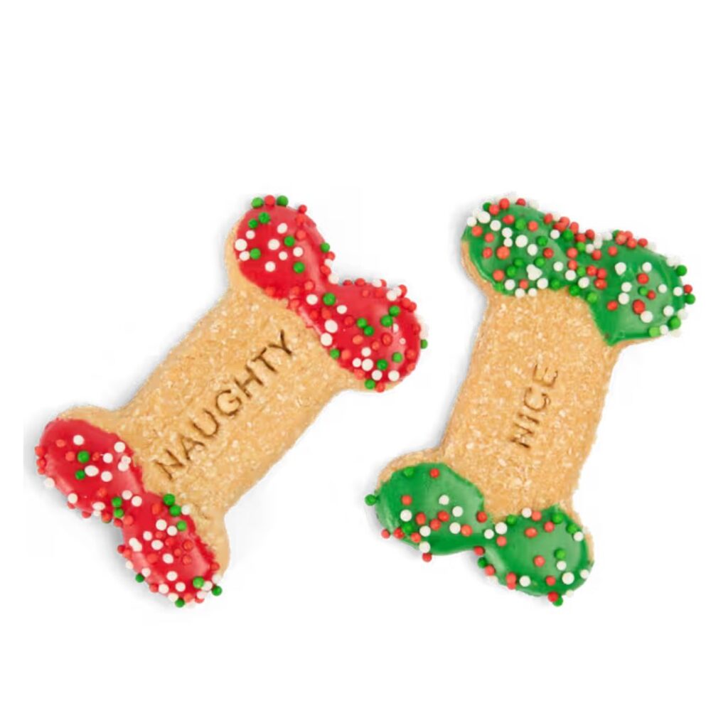 Naughty Or Nice List Biccies Dog Treats