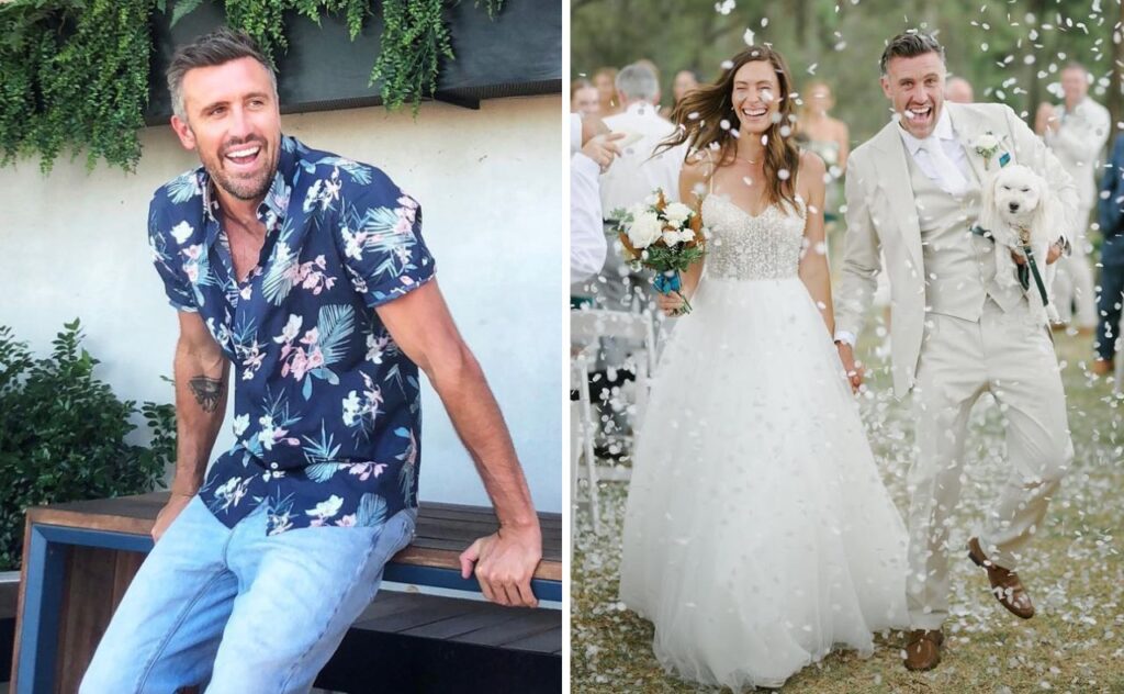 Luke McLeod with his wife Brittany Bennett