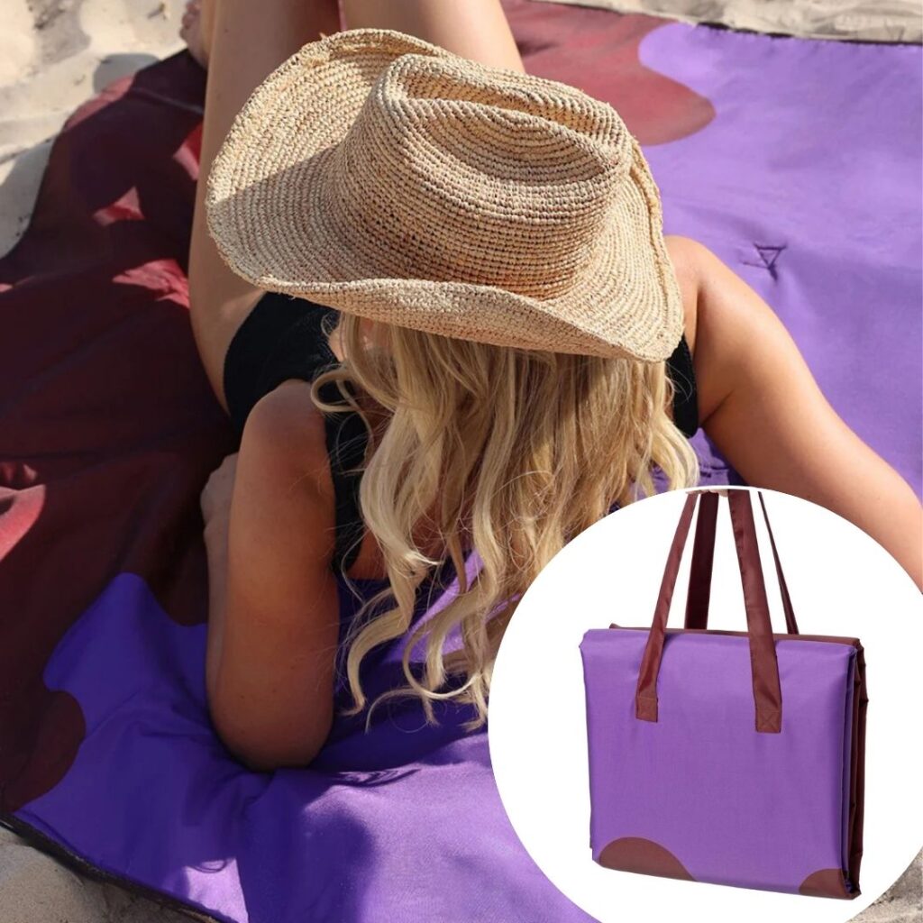 Miss Amara Selene Plum and Garnet Beach Mat
