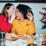 Drink gift: Two women enjoying a drink