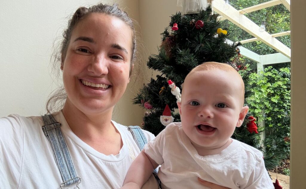 Melissa Mason and baby Joey
