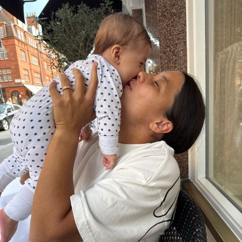 Sam Kerr and son Jagger