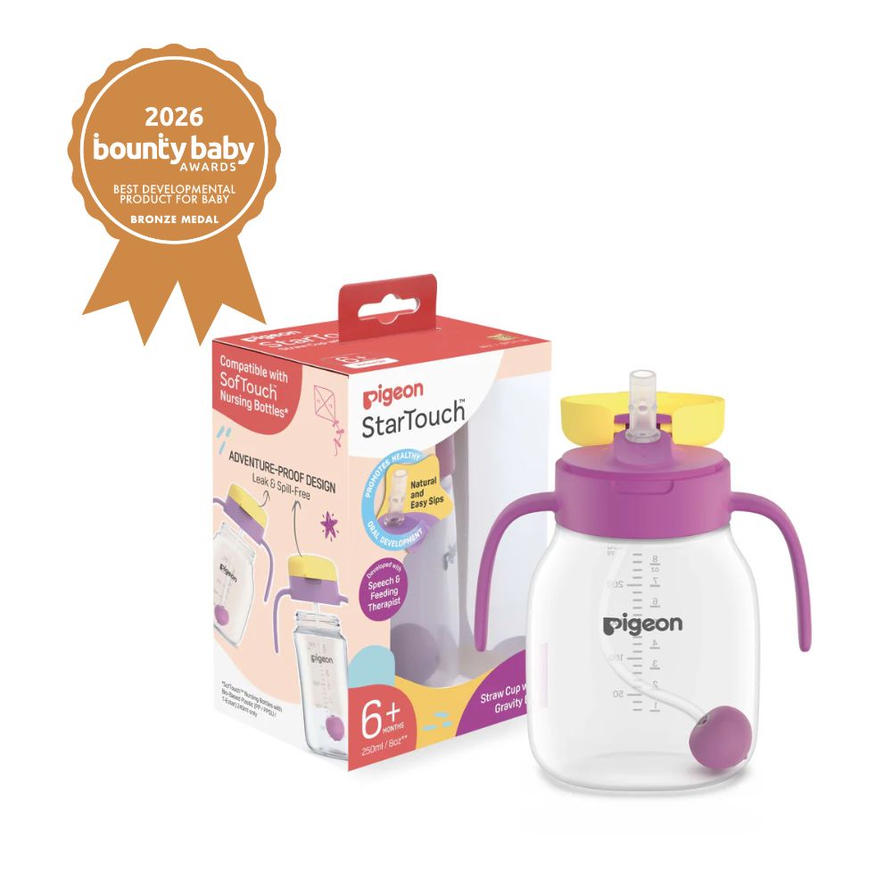Best Feeding Device for Solids  Pigeon StarTouch™ Straw Cup