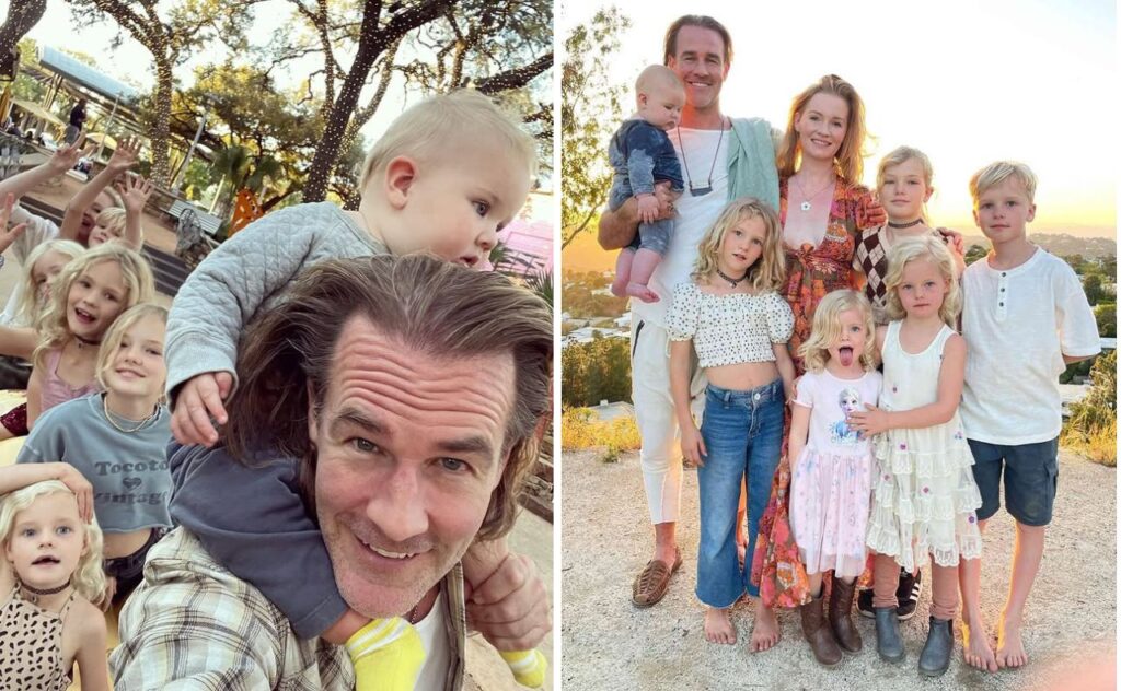 james van der beek with his family