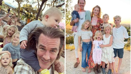 james van der beek with his family