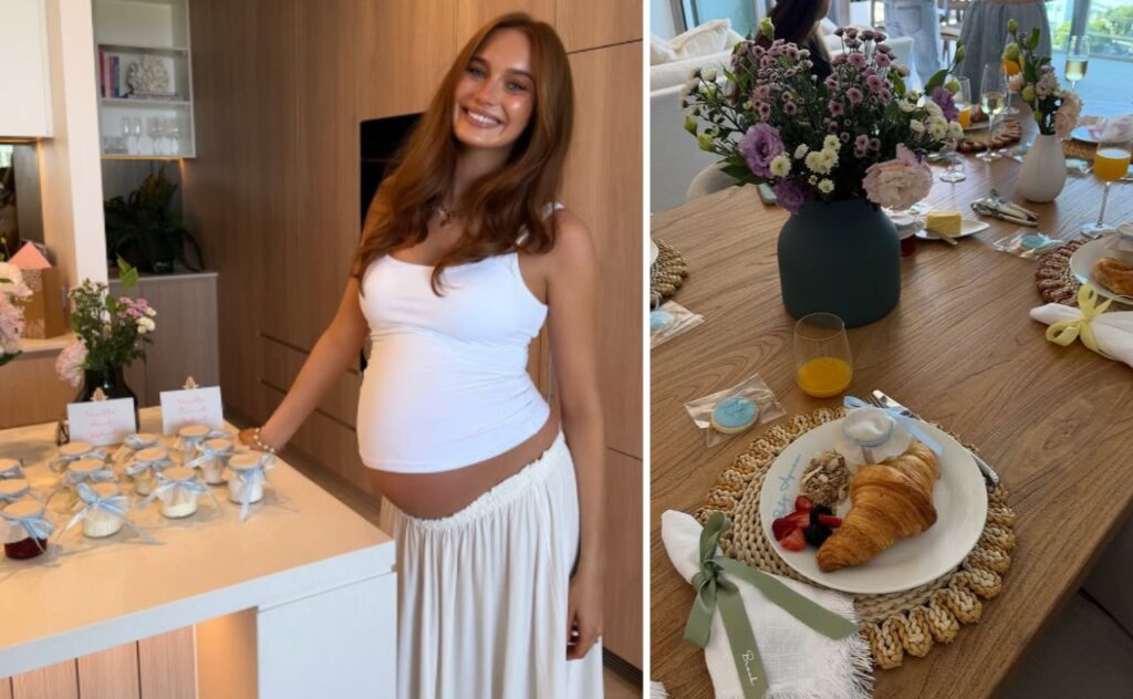 Brook Crompton baby shower