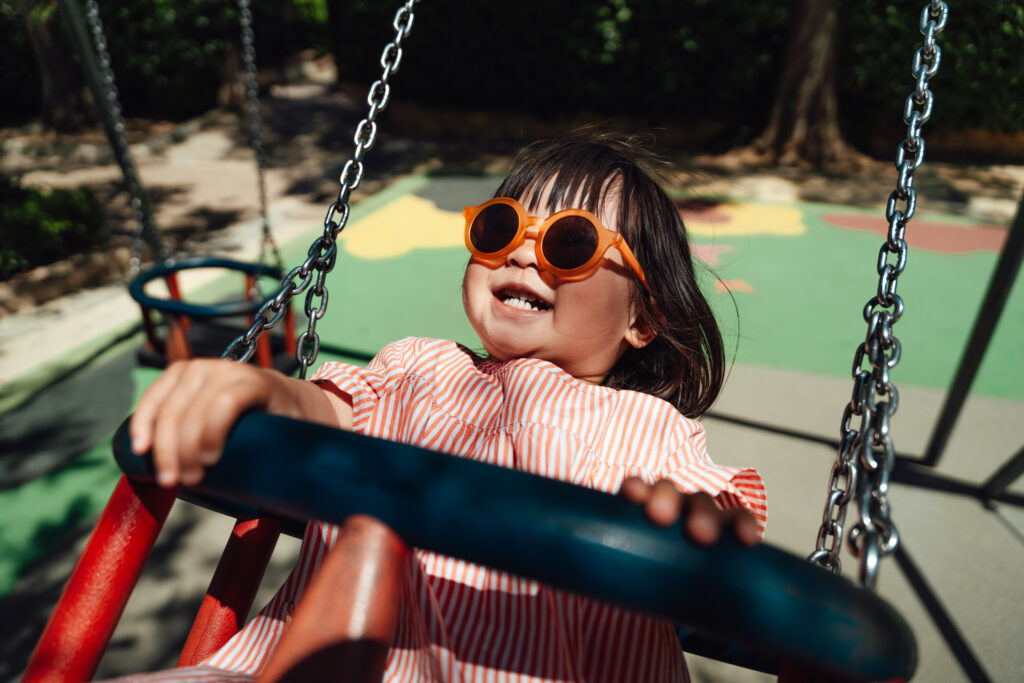 little ones swinging