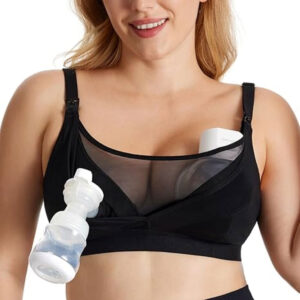 Momcozy Bamboo - Ultra-Soft & Cool Breeze Pumping & Nursing Bra - HF018