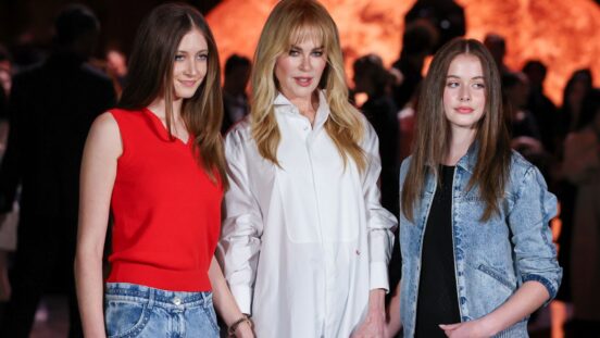 Nicole Kidman is training to be a death doula. Pictured with her daughters.