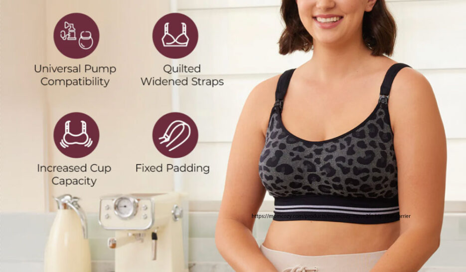 DEX - 4-in-1 Hands Free Seamless Stretch Fabric Pumping Bra