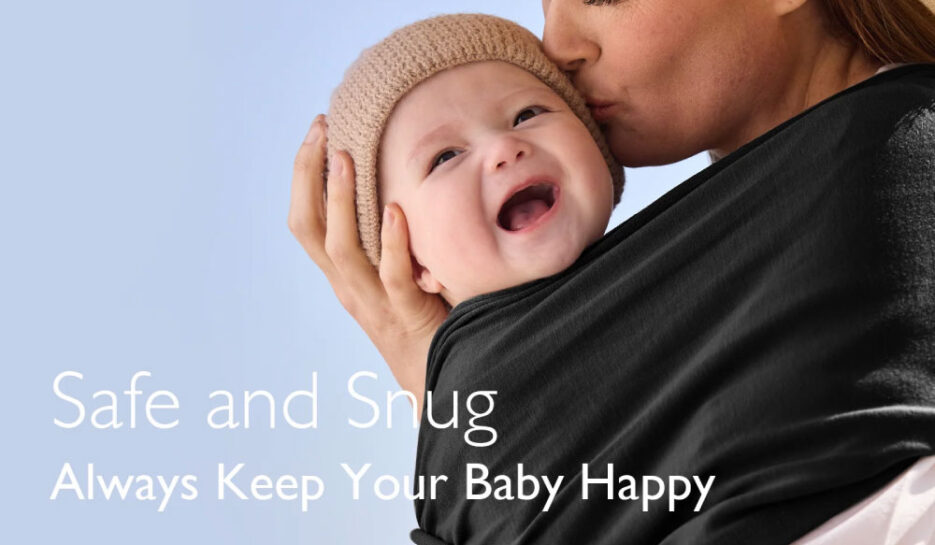 Easy to Wear Hands Free- Baby Wrap Carrier
